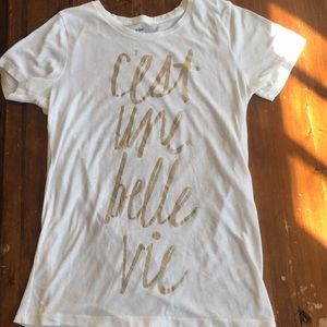 “c’est une belle vie” shirt